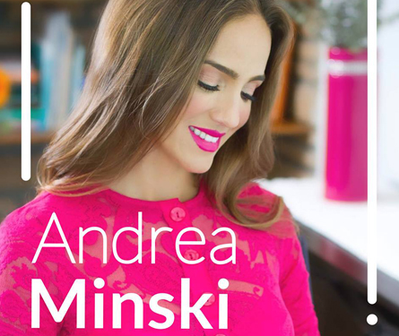 Andrea Minski with Pink Shirt